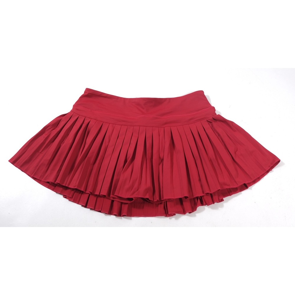Gold Hinge Skirt Womens XL Red Ruby Pleated Tennis Skirt JK22011 Athletic Skort